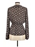 Max Studio 100% Polyester Brown Long Sleeve Blouse Size M - photo 2