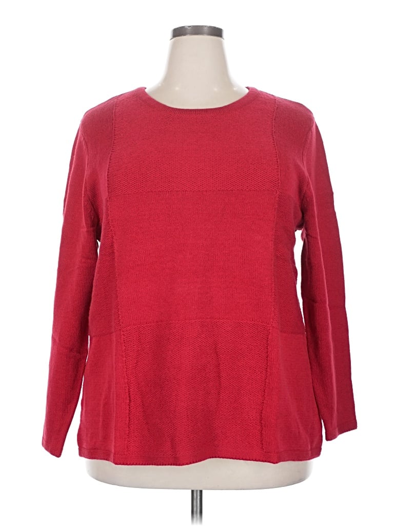 Karen Scott Pullover Sweater In Red
