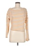 Shein Stripes Orange Pullover Sweater Size M - photo 1
