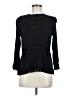 Point Sur 100% Viscose Black Long Sleeve Blouse Size 8 - photo 1