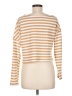Shein Stripes Orange Pullover Sweater Size M - photo 2