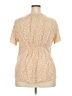 Torrid Tan Short Sleeve Blouse Size 2X Plus (2) - photo 2