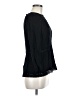 Point Sur 100% Viscose Black Long Sleeve Blouse Size 8 - photo 4
