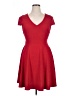 B. Smart Solid Red Casual Dress Size 15 - photo 1