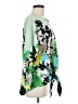 Dana Buchman 100% Polyester Print Green Long Sleeve Blouse Size M - photo 4