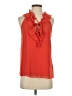Kensie 100% Polyester Orange Sleeveless Blouse Size XS - photo 1