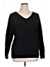 Jaclyn Smith Polka Dots Black Pullover Sweater Size XL - photo 1