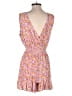 Unbranded 100% Rayon Floral Pink Romper Size M - photo 2