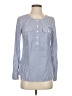 Vineyard Vines 100% Cotton Stripes Blue Long Sleeve Blouse Size 0 - photo 1