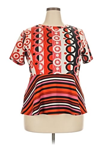 ELOQUII Short Sleeve Blouse (view 1)