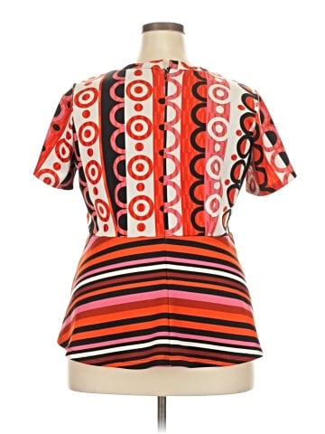 ELOQUII Short Sleeve Blouse (view 2)