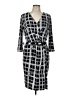 Kasper Graphic Gray Black Cocktail Dress Size L - photo 1