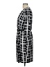 Kasper Graphic Gray Black Cocktail Dress Size L - photo 5