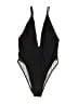 Forever 21 Chevron-herringbone Black One Piece Swimsuit Size M (estimated) - photo 1