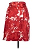 Theory Print Red Silk Skirt Size 4 - photo 2