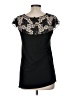 Silence and Noise Black Short Sleeve Blouse Size M - photo 2
