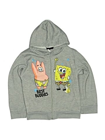 Spongebob Squarepants Zip Up Hoodie (view 1)