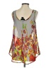 Apostrophe 100% Polyester Gray Sleeveless Blouse Size XS - photo 2
