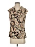 Kasper Paisley Black Sleeveless Blouse Size S - photo 1