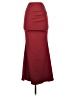 Shein Solid Burgundy Formal Skirt Size 2 - photo 1