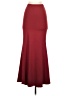 Shein Solid Burgundy Formal Skirt Size 2 - photo 2