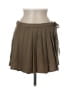 MNG Solid Brown Tan Casual Skirt Size 6 - photo 1