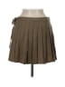 MNG Solid Brown Tan Casual Skirt Size 6 - photo 2
