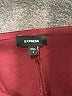 Express Solid Burgundy Casual Skirt Size 8 - photo 3