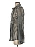 CAbi Houndstooth Gray Long Sleeve Blouse Size S - photo 5