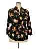 New Glory 100% Polyester Floral Black 3/4 Sleeve Blouse Size 3X - photo 1