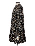 Nine West 100% Polyester Animal Print Black Casual Dress Size S - photo 5