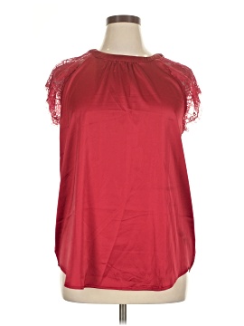 Flower & Feather Short Sleeve Blouse