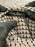 Laila Jayde Houndstooth Gray 3/4 Sleeve Blouse Size XS - photo 7
