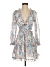 Unbranded Paisley Blue Cocktail Dress Size XS - photo 1