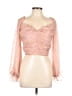 Assorted Brands Pink 3/4 Sleeve Blouse Size L - photo 1