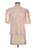 Express 100% Nylon Pink Short Sleeve Blouse Size S - photo 1