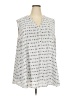 Friends 100% Polyester Silver Sleeveless Blouse Size 5X - photo 1