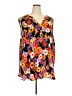 Torrid 100% Polyester Floral Black Orange Sleeveless Blouse Size 5X Plus (5) - photo 1