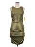 Derek Heart Metallic Gold Cocktail Dress Size M - photo 1