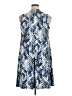 Chaps Graphic Blue Cocktail Dress Size XL - photo 2