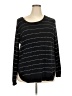 Lety & Me Stripes Black Pullover Sweater Size 2X - photo 1