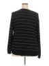 Lety & Me Stripes Black Pullover Sweater Size 2X - photo 2