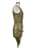 Derek Heart Metallic Gold Cocktail Dress Size M - photo 4