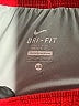 Nike 100% Polyester Color Block Red Athletic Shorts Size XS - photo 3