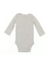 Carter's 100% Cotton Gray Long Sleeve Onesie 3-6 MO / 6 MO - photo 1