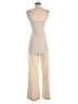 Stradivarius Solid Ivory Tan Jumpsuit Size S - photo 2