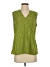 CAbi 100% Polyester Green Sleeveless Blouse Size S - photo 1