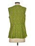 CAbi 100% Polyester Green Sleeveless Blouse Size S - photo 2