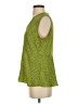 CAbi 100% Polyester Green Sleeveless Blouse Size S - photo 5