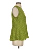 CAbi 100% Polyester Green Sleeveless Blouse Size S - photo 4